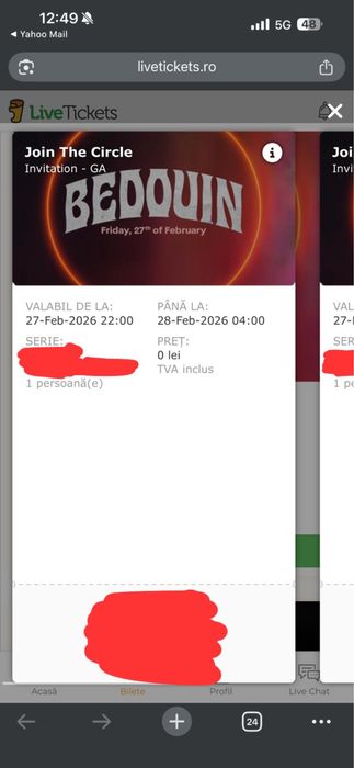 bilete gaia 4 bilete gaia bedouin invitaie privata party privat