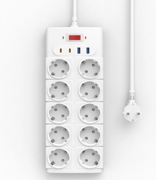 WiWU Wi-S008 PS1042 20W GaN 14 в 1 сетевой фильтр высокой мощности