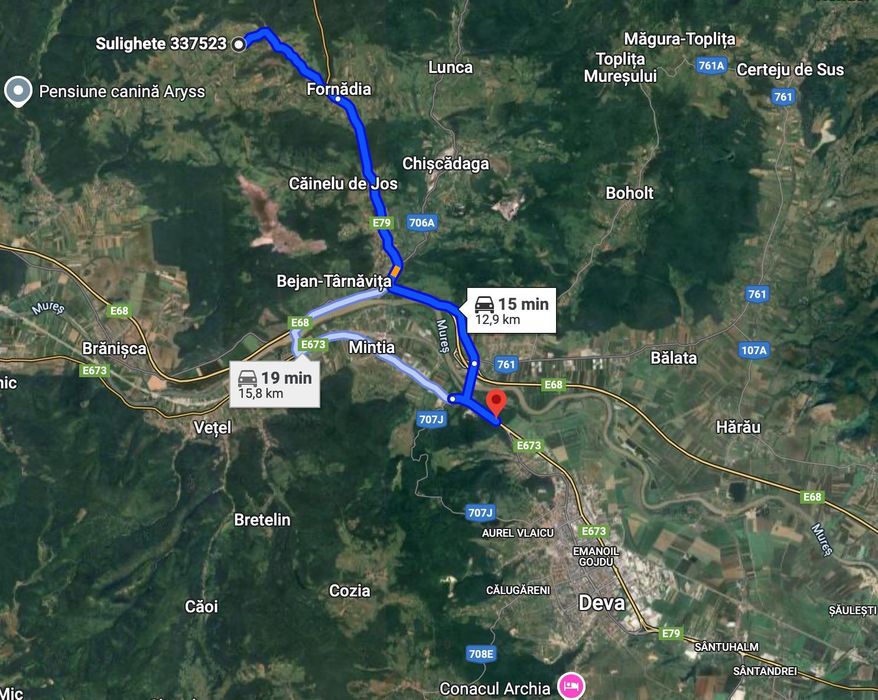 Teren intravilan la câteva minute de Deva