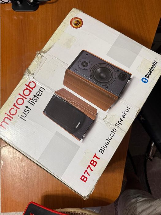 Колонки Microlab B77BT Bluetooth деревянные