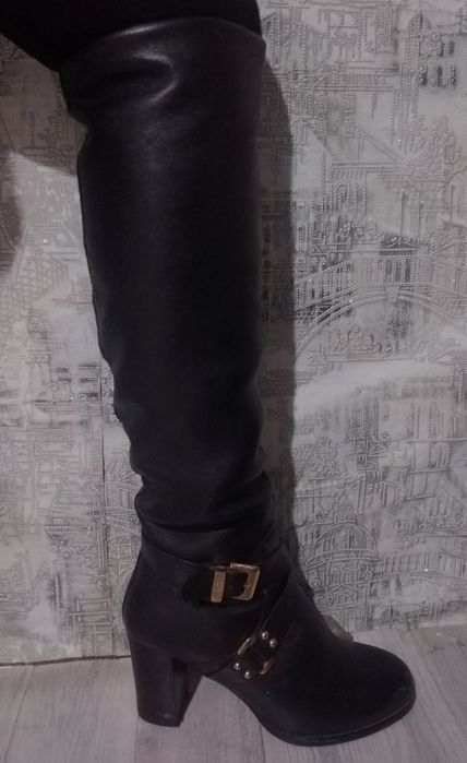 Сапоги, кожа натуральная