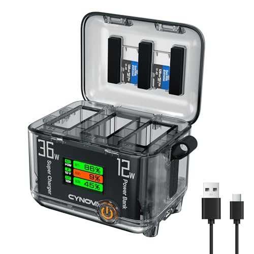 Зарядно CYNOVA Battery Charger за DJI Osmo Action 6 OLED 3 слота
