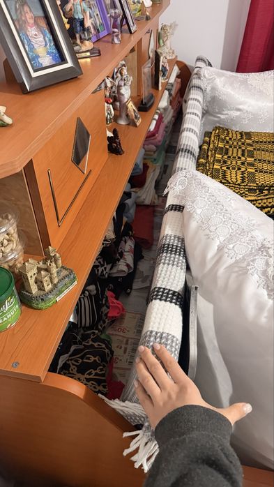 Pat extensibil cu lada