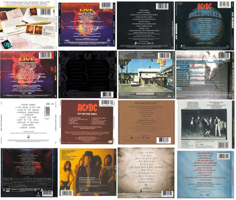 AC/DC - Colectie CD DVD LP Vinil