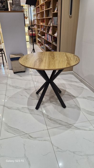 Стол круглый лофт. Кухонний стол, подкаст, офис. Oshxona stoli, dumalo