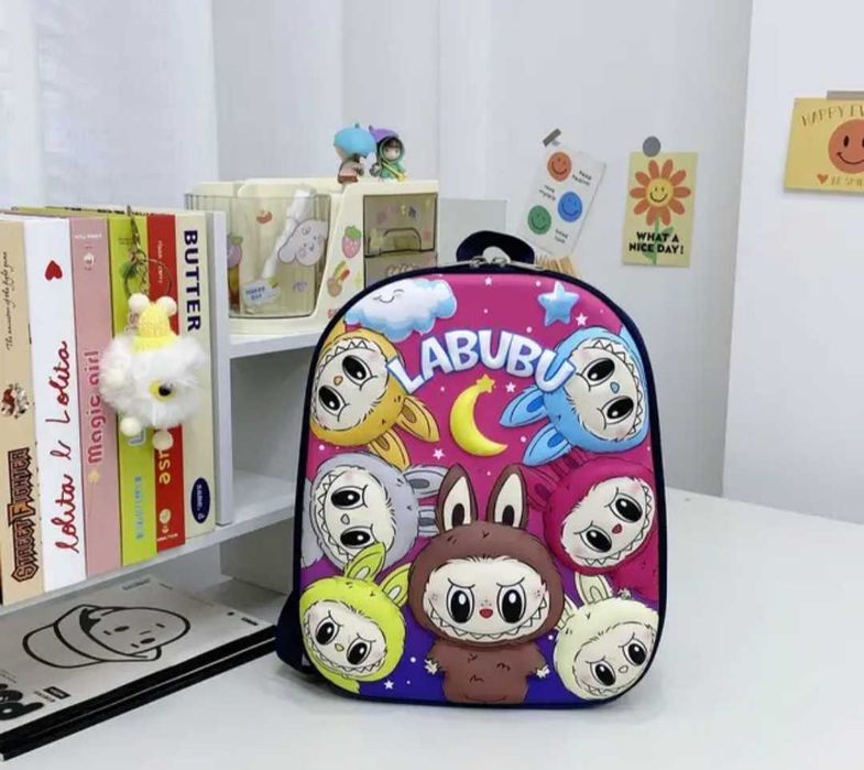 3D Детска раница за училище Лабубу LaBuBu Чанта за Деца