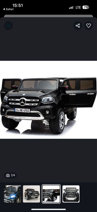 Mercedes benz X class детский электромобиль