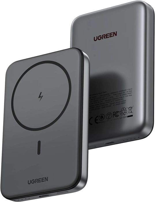 UGREEN PB561 беспроводная Power Bank с MagSafe 10000mAh, зарядка 20W