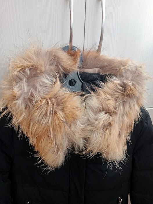 Пуховик с натуральной опушкой