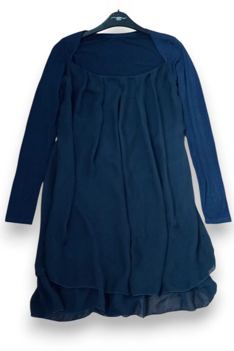 Rochie plisata cu matase naturala