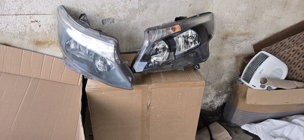 Фарове мерцедес с лед крушки с канбус