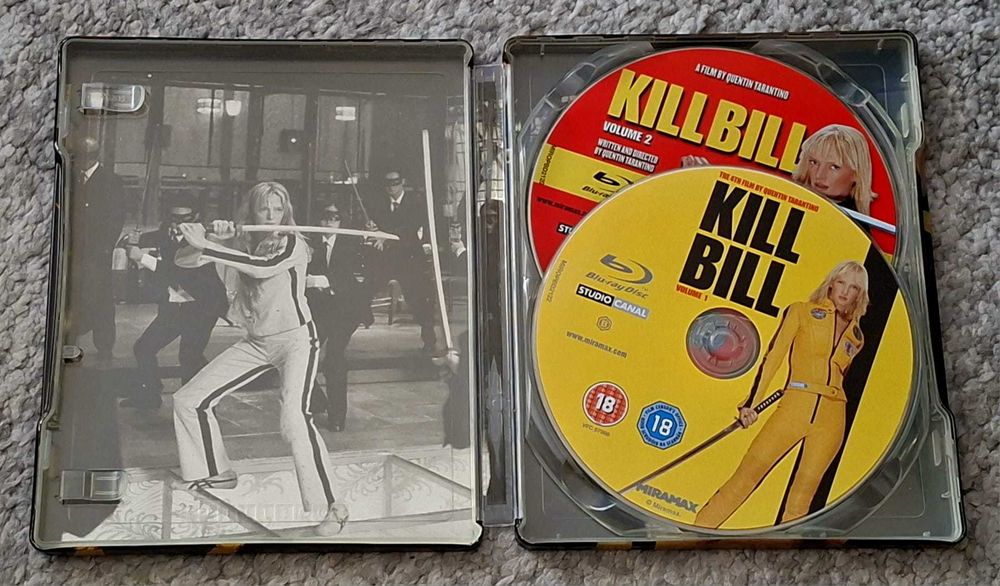 Blu-ray steelbook KILL BILL vol. I & II - impecabil, Zavvi
