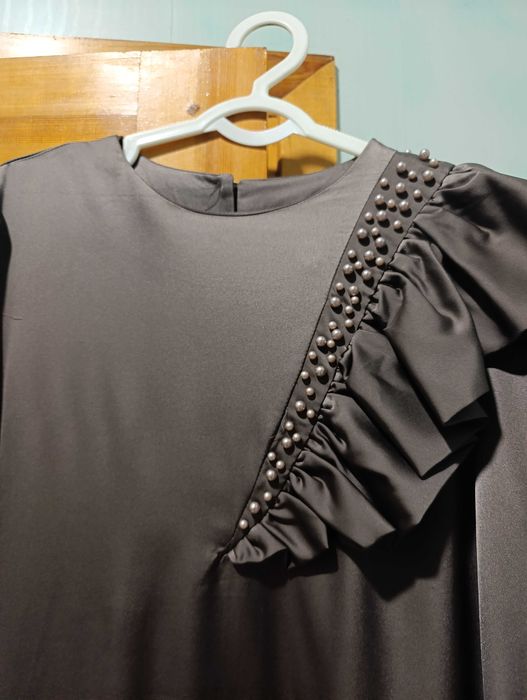 Вечернее платье атласное