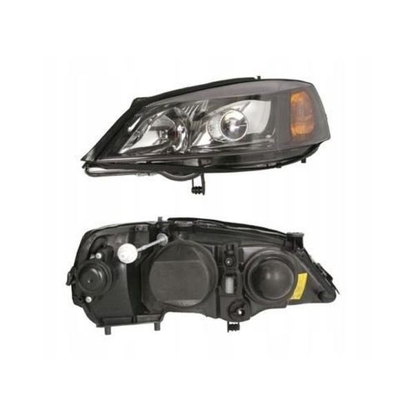Far Opel Astra G, 01.1909, montare fata, stanga/dreapta, D2S+H7; electric; negru-argintiu; fara motor; xenon, 1216108; 1216115; 1216269; 13117077;