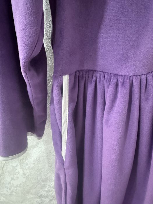 Халат үйге арналған велюр матасынан