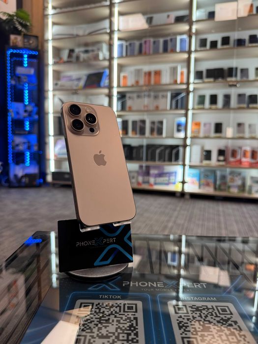 PhoneXpert SH - iPhone 16 Pro 128GB Desert Titanium 89% 638 Cicluri Aspect Excelent