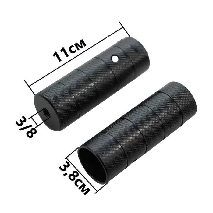 Пегове за БМХ велосипед, Комплект, Стоманени колчета, Ос 3/8, 110х38mm