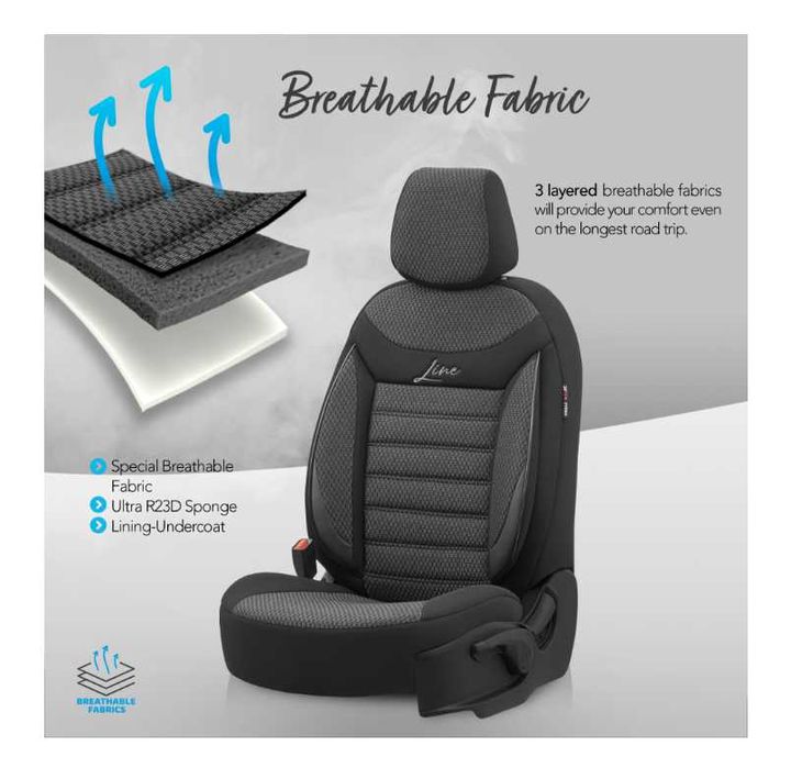 Тапицерия OTOM текстил с еко кожа LINE Design