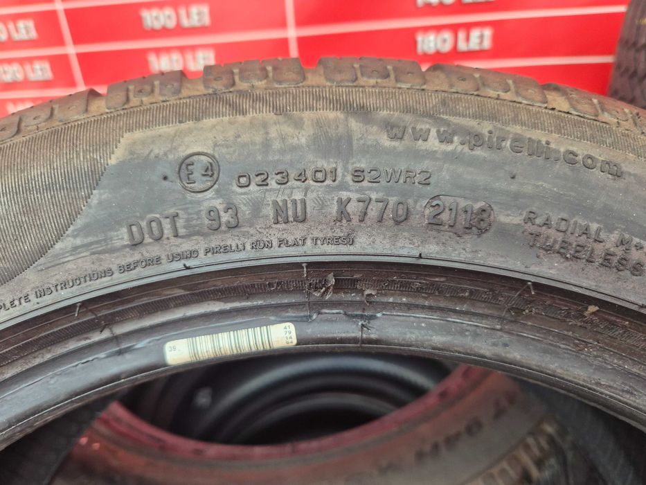 4 Anvelope M+S IARNA - 225/50/17 - PIRELLI - PROFIL CA NOU - DOT 2018 RFT RUN-FLAT * OEM BMW