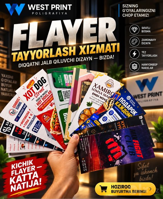 Sifatli Flayerlar bizda