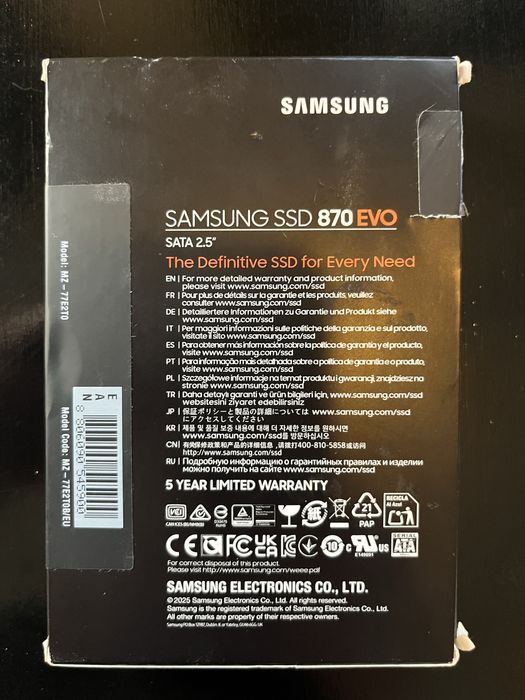 SSD Samsung 870 EVO 2TB – NOU