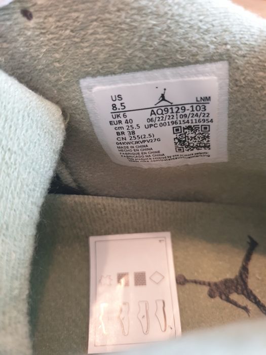 Jordan 4 Retro Seafoam 43-44 100% originali