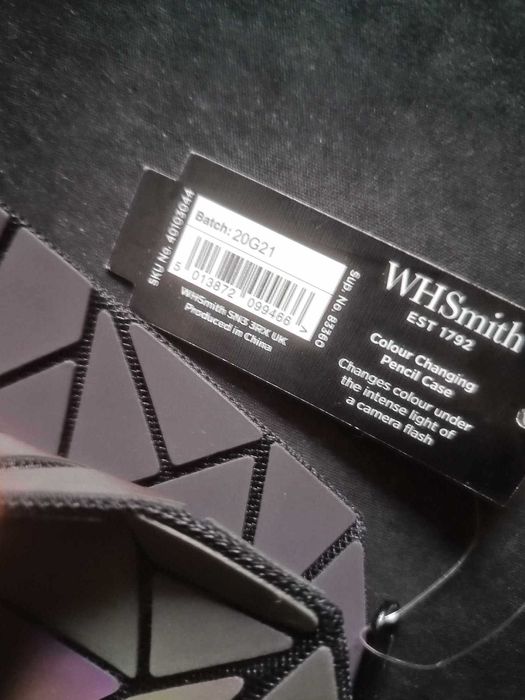 Penar Luminous Pencil Pen Pouch Big Capacity, Holographic Reflective