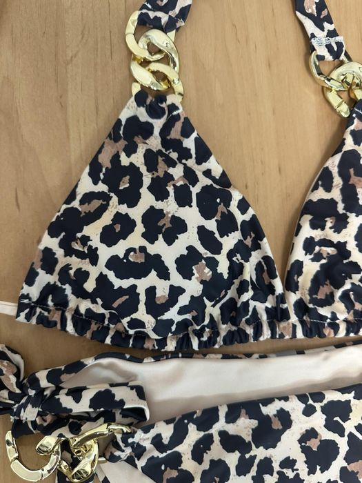 Дамски бански лепардов принт