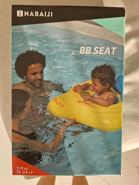 Надуваем бебешки пояс седалка с дръжки, 7-11кг, жълт