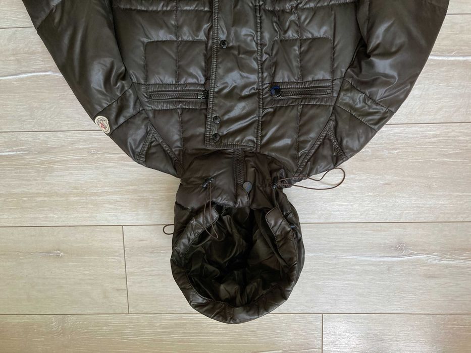 ОРИГИНАЛНО Moncler Georgia кафяво пухено яке размер 1 / S