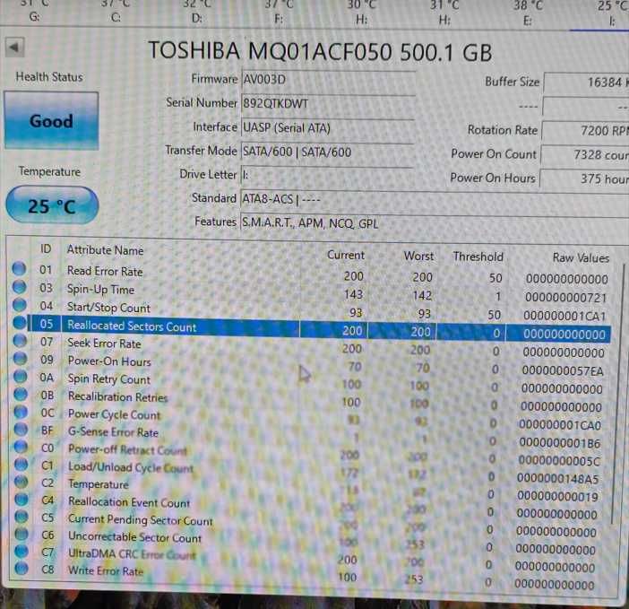 HDD Laptop 500gb