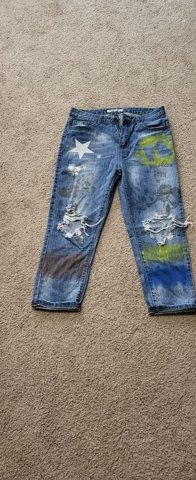 Дамски дънки m sara с висока талия