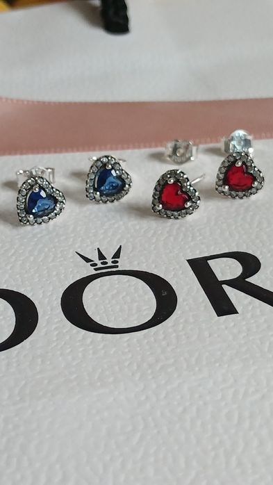 Cercei Noi Pandora Moments Timelles Heart Silver S 925Ale