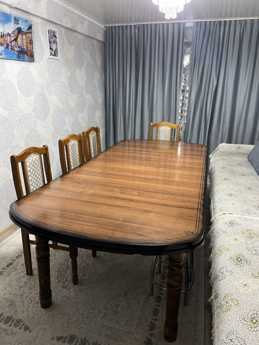 стол трансформер с стульями