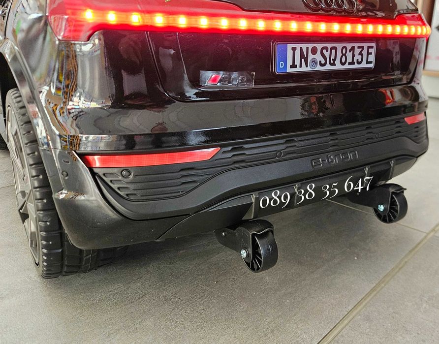 ПРОМОЦИЯ!НОВО!Акумулаторен джип Audi SQ8 BLACK с 12V батерия,EVA гуми