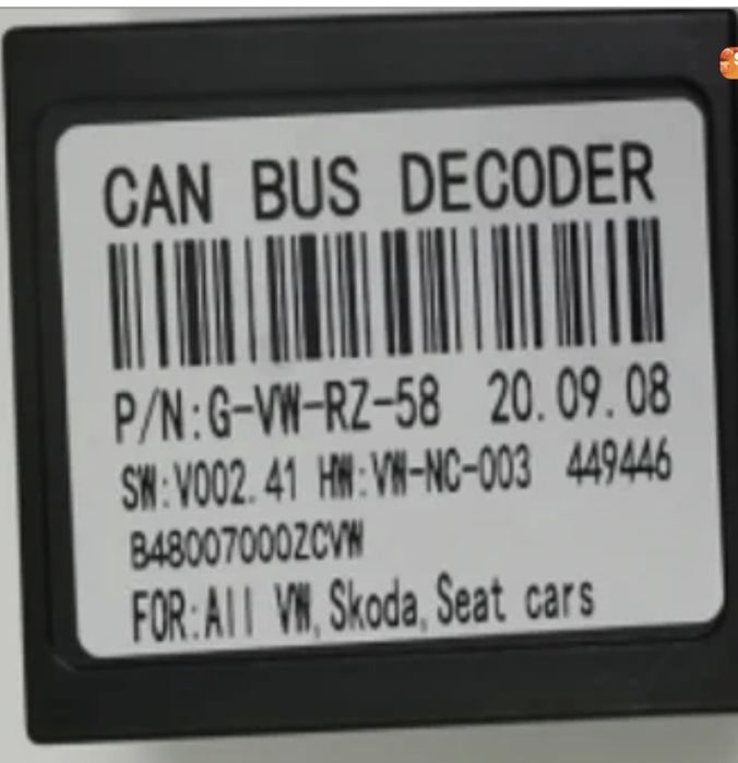 Modul CAN BUS  VAG Decoder auto + cablaj (comenzi volan / multimedia)