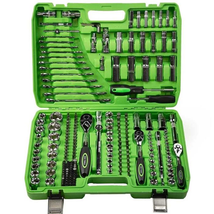 216PC 1/4 3/8 1/2  SUPER LOCK SET de  tubulare si accesorii DS1035