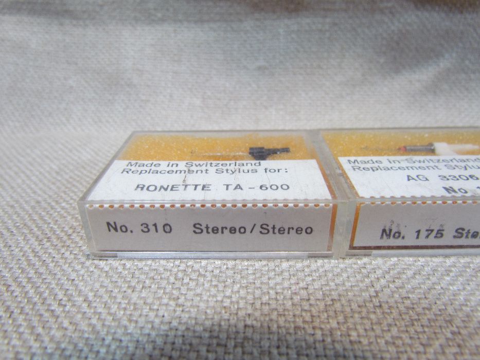 4 Броя Швейцарски Грамофонни Диамантени иглички за Винтидж Грамофони