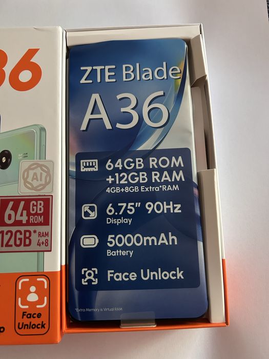 ZTE Blade A36 nou, telefon/smartphone