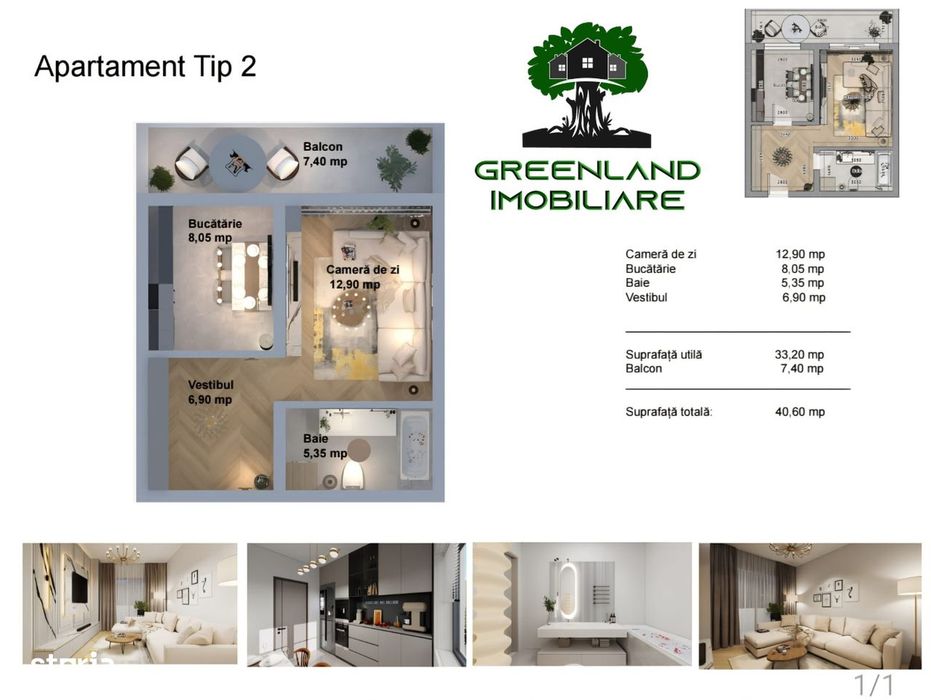 Apartament 1 Camera, 40 mp,etaj 2, Bloc NOU,Valea Adinca, Predare 2026
