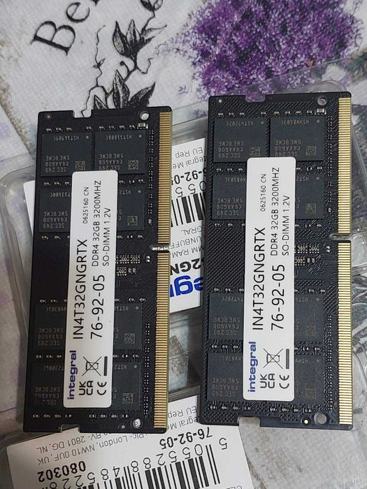 64GB 3200Mhz CL22 - RAM памет SO-DIMM (за лаптоп) - НОВИ !