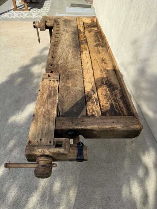 Banc de tamplarie decor rustic Masa de lucru vechi