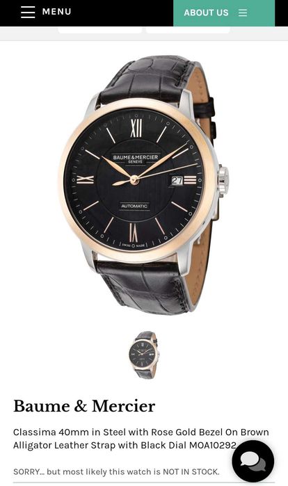 Baume and Mercier - розово злато и стомана, чисто нов