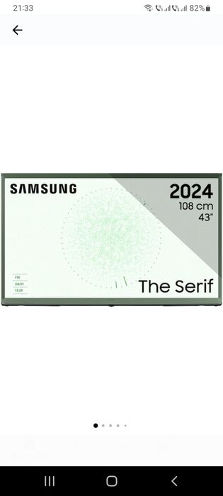 Tv Samsung The Serif QLED 43LS01DB,4K Ultra HD Clasa G,2024