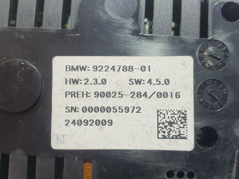 Panou clima ac 9224788 BMW Seria 7 F01/F02 (2008 - 2012) 3.0 d 3.0 d n57