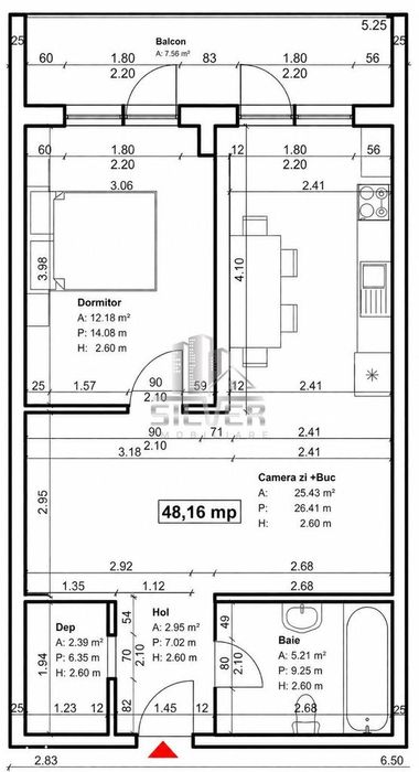 Apartamente cu 2 camere/47-48-49 mp/IMOBIL NZEB/TVA INCLUS — fotografia 3