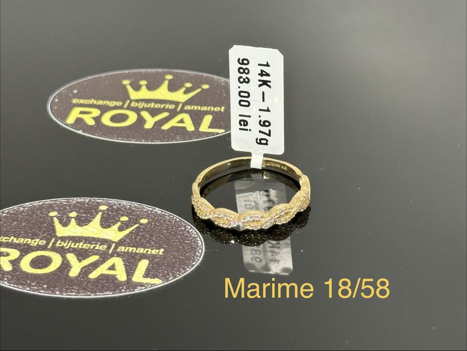 Bijuteria ROYAL : Inel AUR 14K NOU / 1.97 GR
