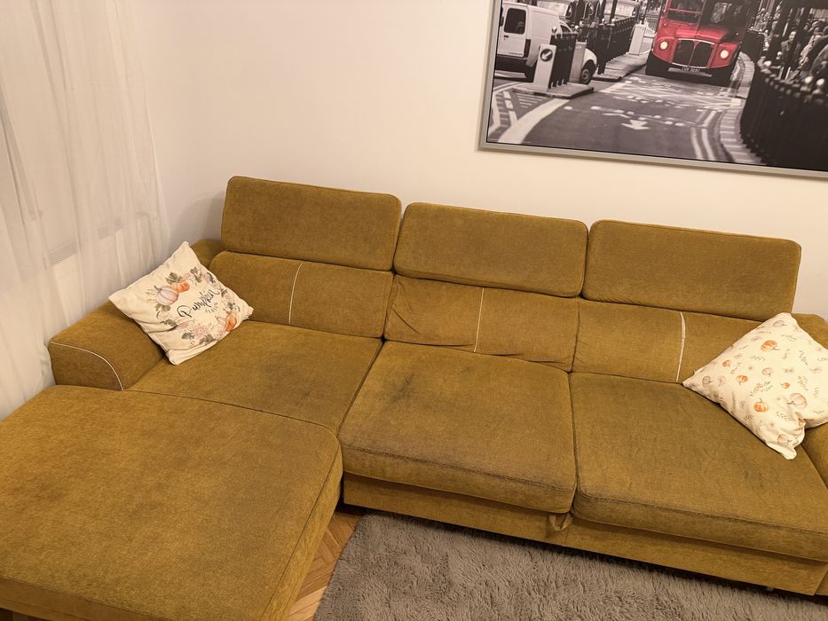 Coltar living extensibil cu somiera