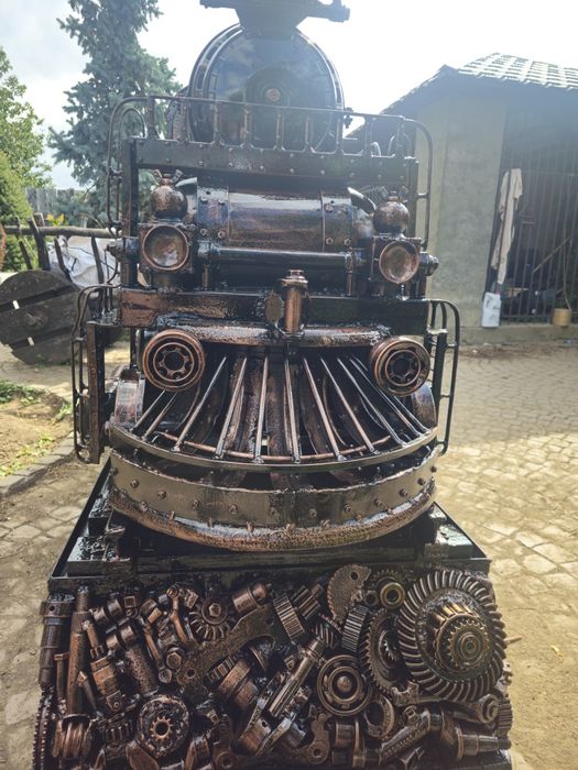 Мангал-паровоз ручной работы