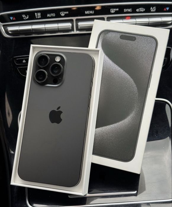 iPhone 15 Pro-Black Titanium-100% baterie-Ca nou
